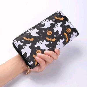 Halloween Cartoon Graphic Long Wallet